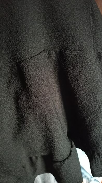 2 сукні, Асиметрична чорна сорочка-плаття з багатошаровим дизайном з м