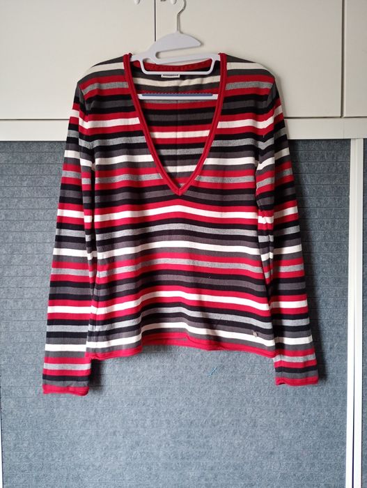 Bluzka w paski sweter