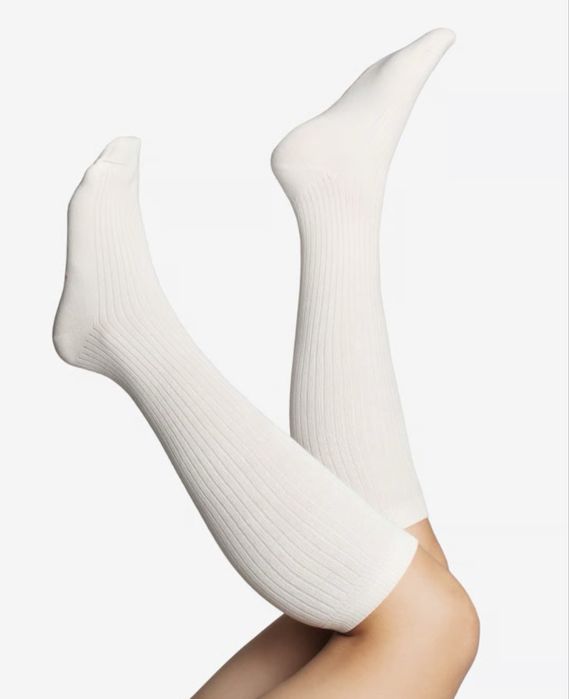 Панчохи Dodo Socks в рубчик, молочні, 39-41, нові