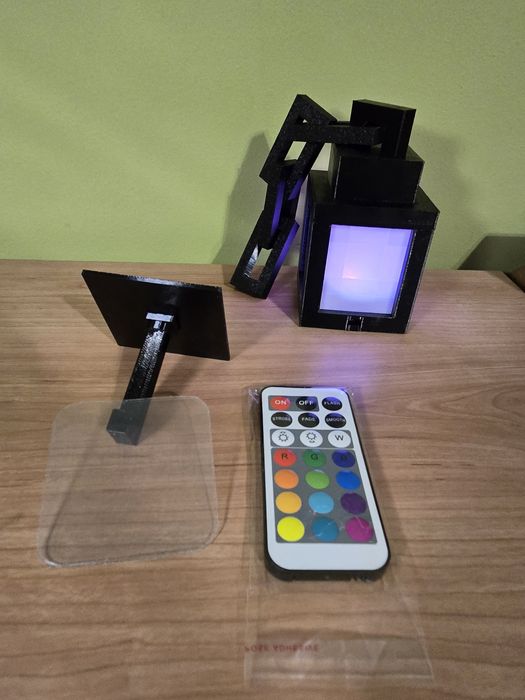 Лампа Майнкафт, 3D друк, пульт.