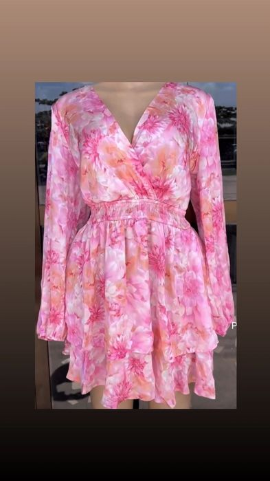 Sukienki / różowa/bordowa