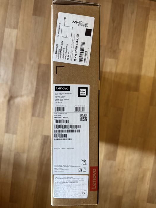 Ноутбук ігровий Lenovo Legion Pro 5 16IRX10 (83NN001ERA) Eclipse Black