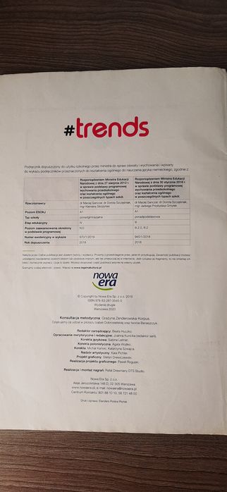 Podręcznik Trends 1 + gratis