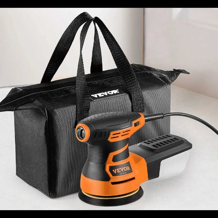 D91- Lixadeira Orbital VEVOR 350W Elétrica Rotativa 125mm 6 VELOCIDADE