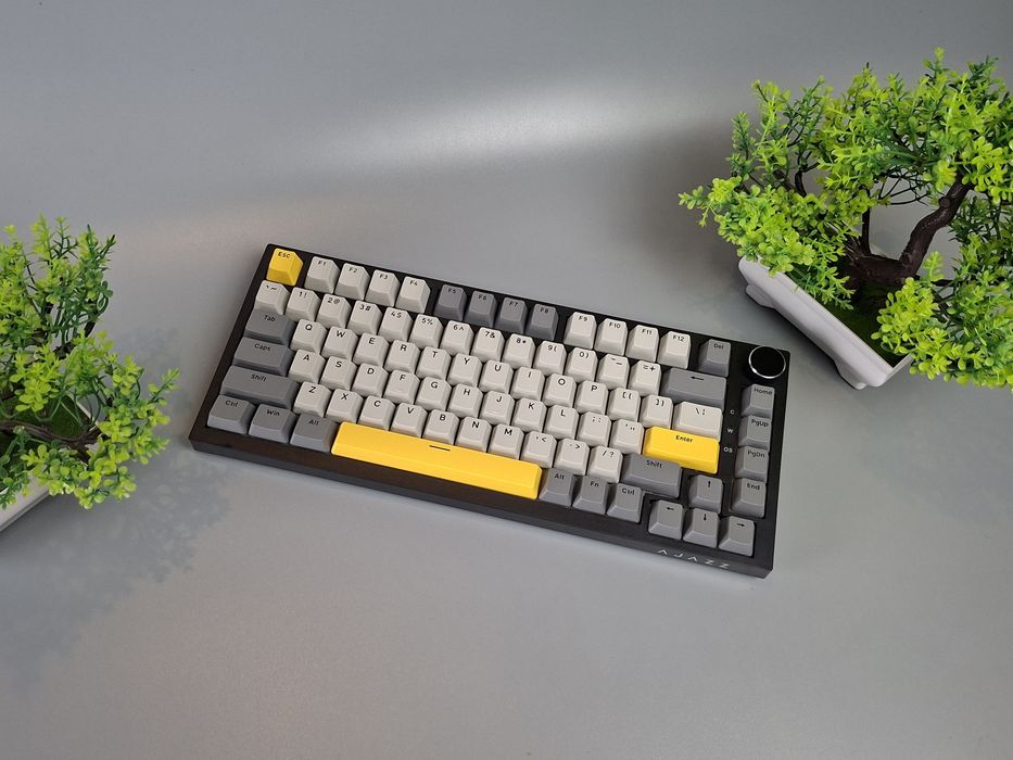 НОВА Механічна клавіатура Ajazz Ak820 | Moon Yellow Switch