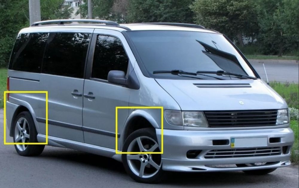 Накладки на арки Mersedes Vito 638 1996-2003. Мерседес Вито 638