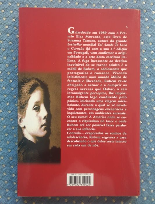“Com a Cabeça nas Nuvens" Susanna Tamaro Galardoado 1989 Como NOVO