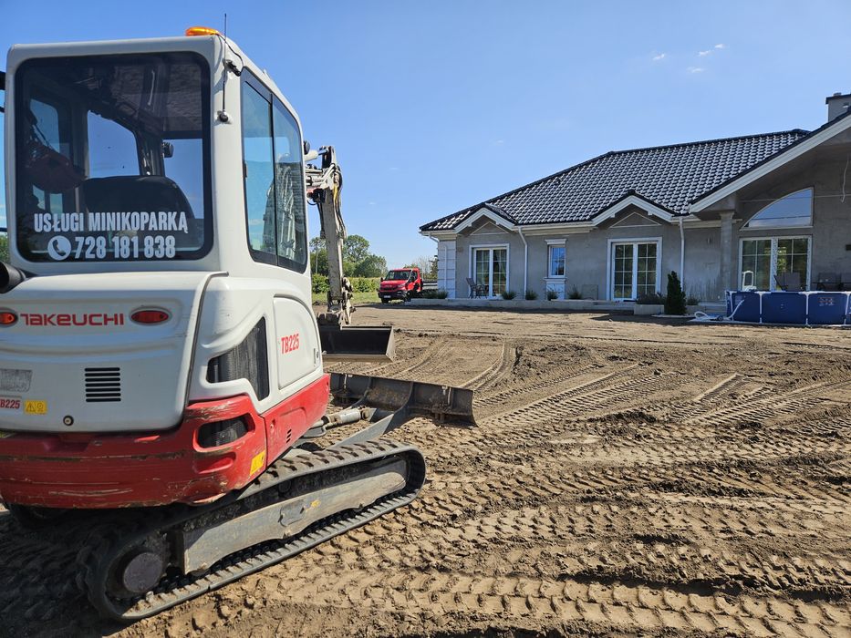 Usługi minikoparką, koparko-ładowarką, wiertnica, młot, kucie betonu