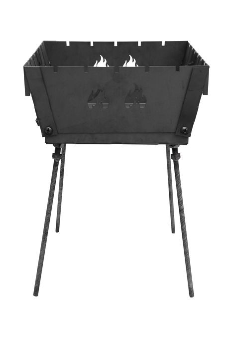 Składany Mangal walizka grill ze stali 2 mm na 6 szaszlyków