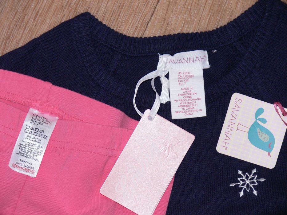 Набір Новий туніка плаття сукня + лосіни леггінси 6-8р. Savannah