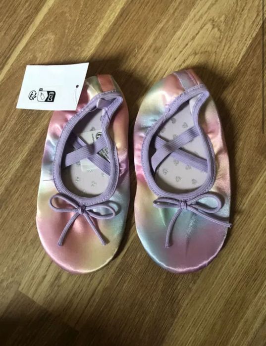 Новые чешки H&M девочка золотые розовые 24 25 26 27 28 29 30 31 32 33