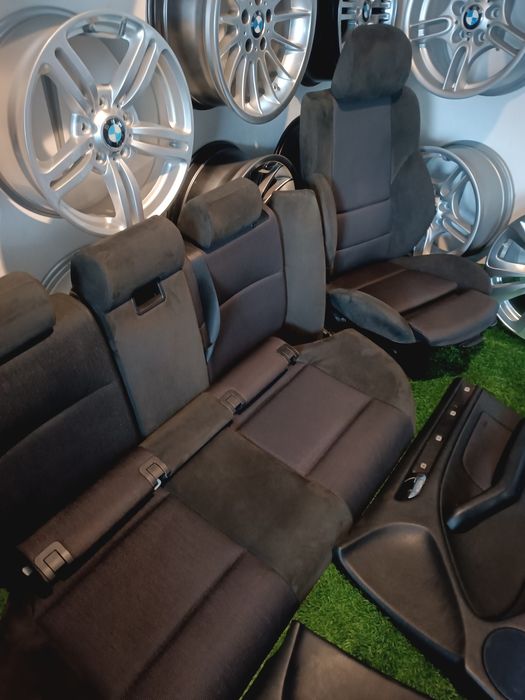 Bancos Bmw E46 Alcântara Pack M Touring Originais Muito Bom Estado