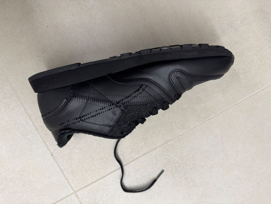 reebok x maison margiela project 0 classic leather memory of black