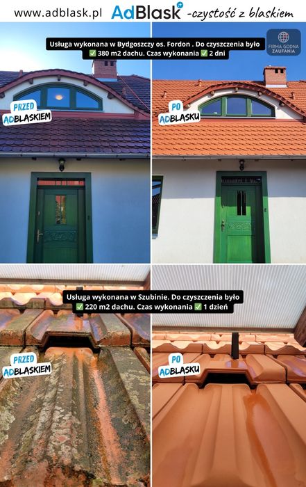 Mycie / Czyszczenie Kostki brukowej / Elewacji / Dachu