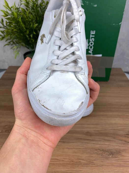 Buty damskie Lacoste Lerond Set r. 39,5 - białe skórzane sneakersy