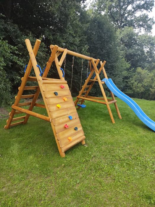 Plac zabaw Huśtawka "Duży TYMEK" ślizg 3m Ścianka Huśtawki w Cenie