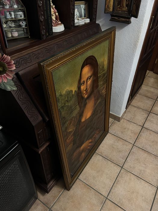 Quadro Mona Lisa 110x30cm