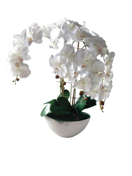 Storczyk Sztuczny Satynowy 4 pędy Duży Orchidea 60CM Cieniowany