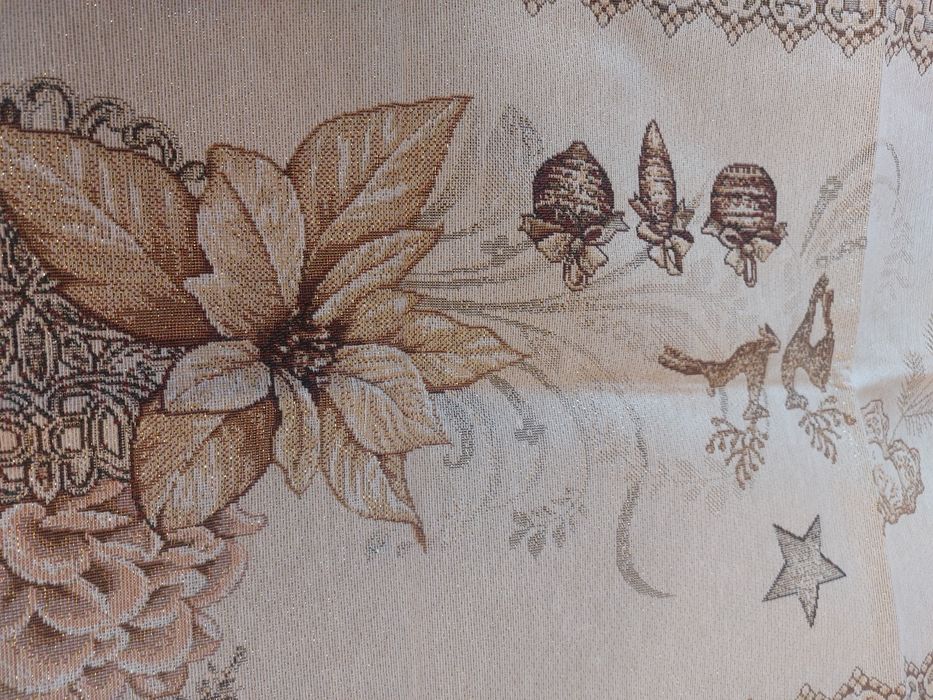 Доріжка Новорічна гобеленова  з перламутром