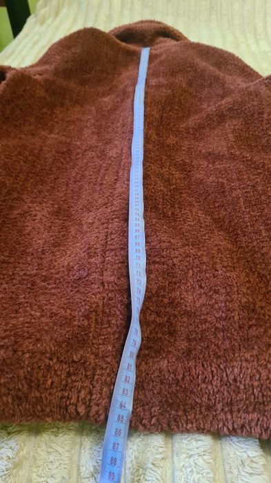 Штучна шубка-тедді, коричнева, розмір М