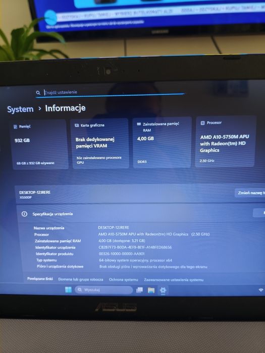 Laptop HP plus drukarka HP i gratis skaner