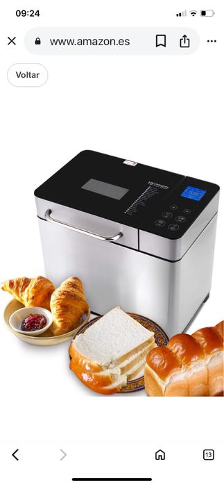 Maquina fazer pao-Create-16 progr-Automatica, inox