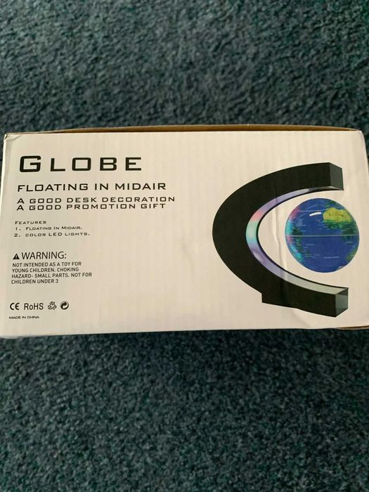 Магнитный Плавающий Глобус с LED-Подсветкой