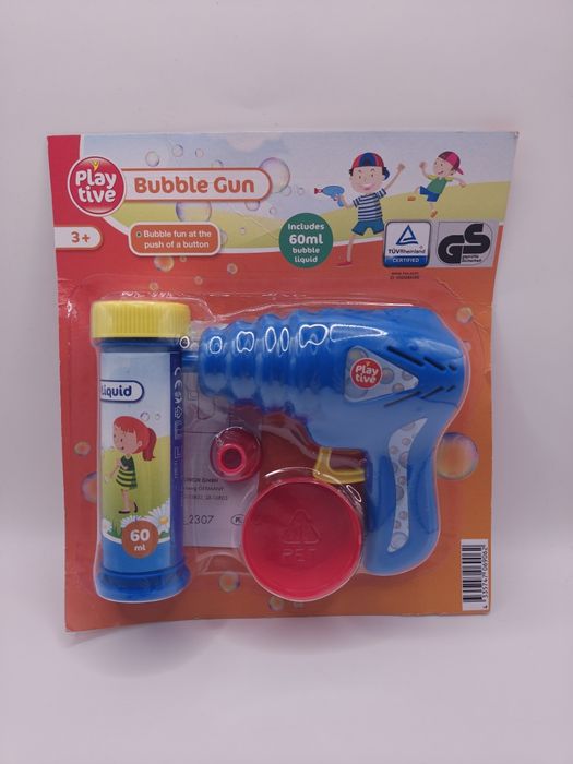 Pistolet do robienia baniek mydlanych dla dzieci