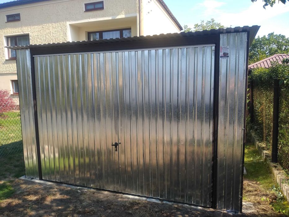 Garaż Blaszany 4x5 Pojedyńczy  Różne 3x5 3x6 4x5 6x5