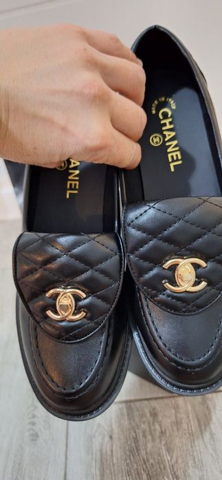 Chanel 39.5  mokasyny