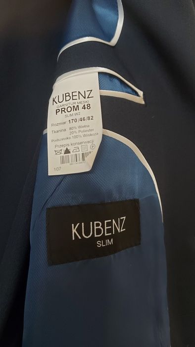 Kubenz garnitur męski PROM 48 Slim