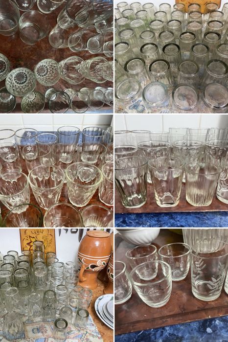 Посуда разная родом СССР стаканы   рюмки, чашки , хрусталь