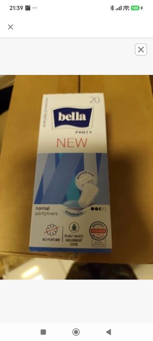 Wkładki Bella Intima,Bella New w sumie 6 paczek