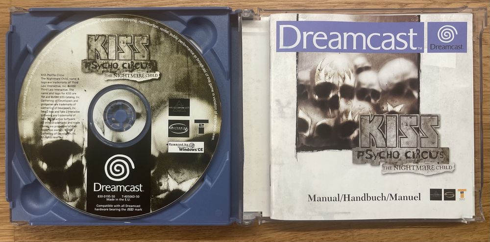 Jogo “Kiss Psycho Circus The Nightmare Child” (Dreamcast)