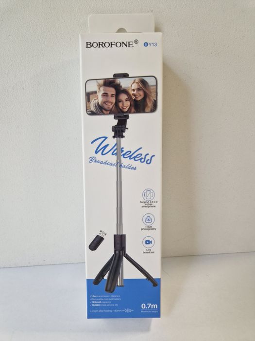 Borofone Uchwyt Selfie BY13 Nube bluetooth ze statywem i pilotem