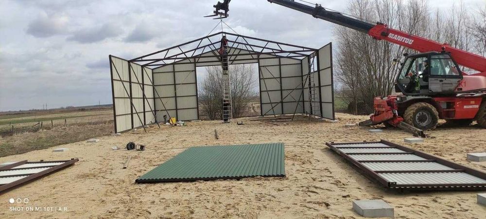 hala wiaty garaże blaszane  10x30