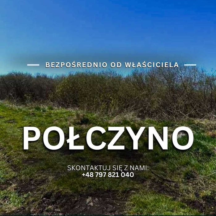 Działka Puck, Połczyno działka bezpośrednio nad morzem, od właściciela