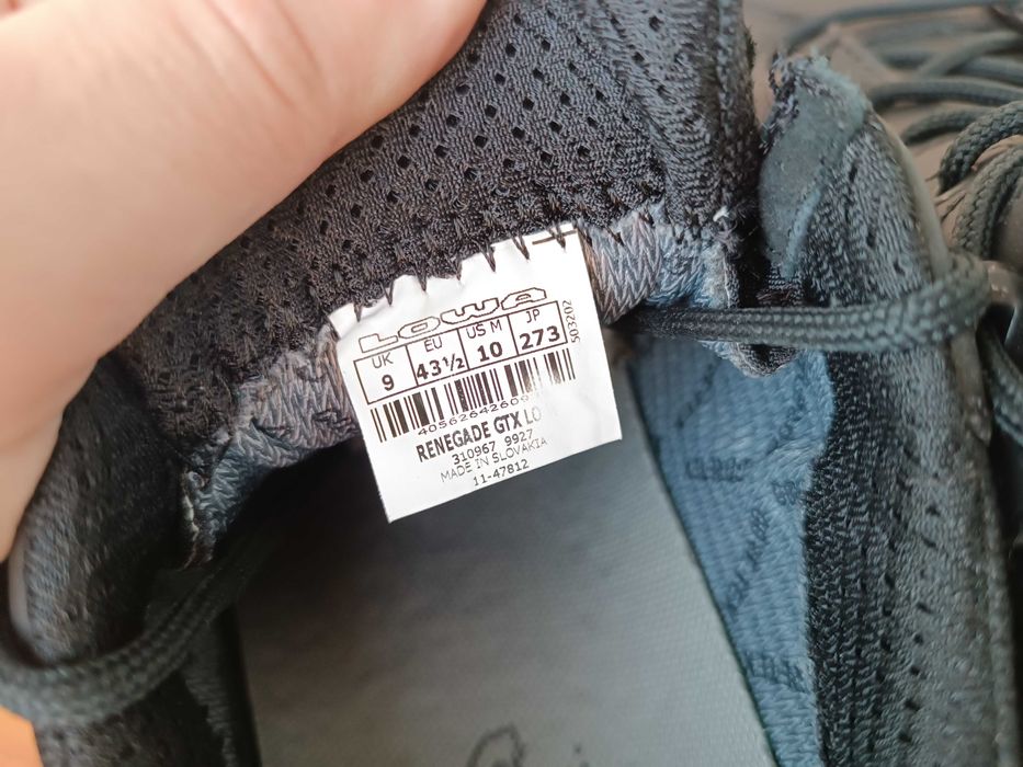 Ботинки Lowa Renagate 3 Gore Tex 43 размер 27.5 см Словакия