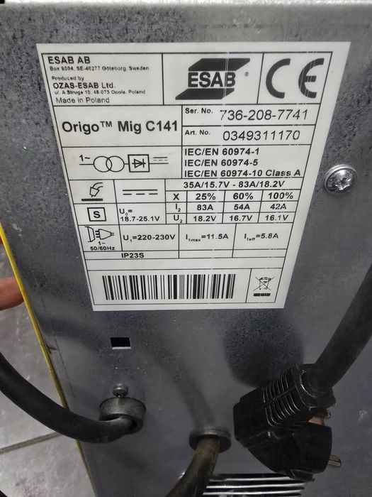 Spawarka Mig C141 ESAB