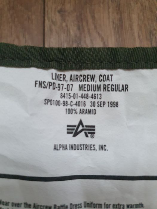 Liner/alpha industries