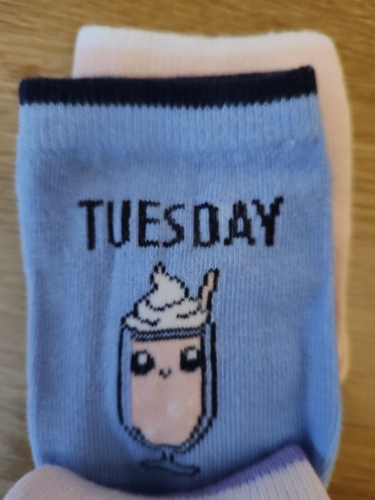 Nowe 7 par skarpetek dni tygodnia rozm. 31-34