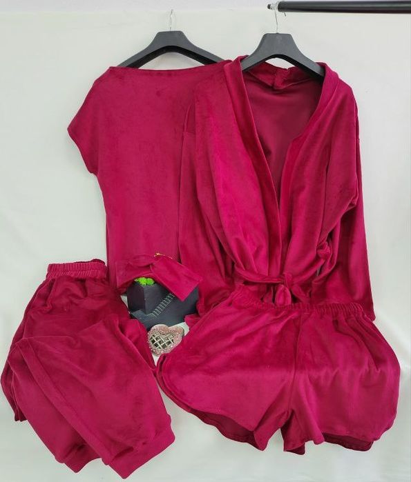 Велюровий комплект домашній 5 в 1