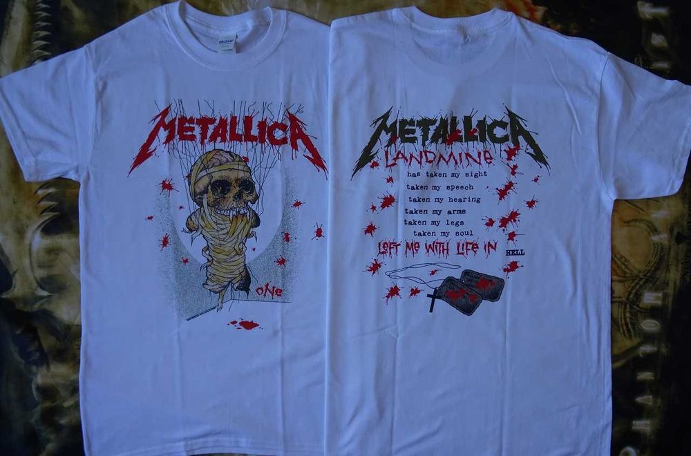 Metallica And Justice For All One Landmine Oryginał T-Shirt Koszulka