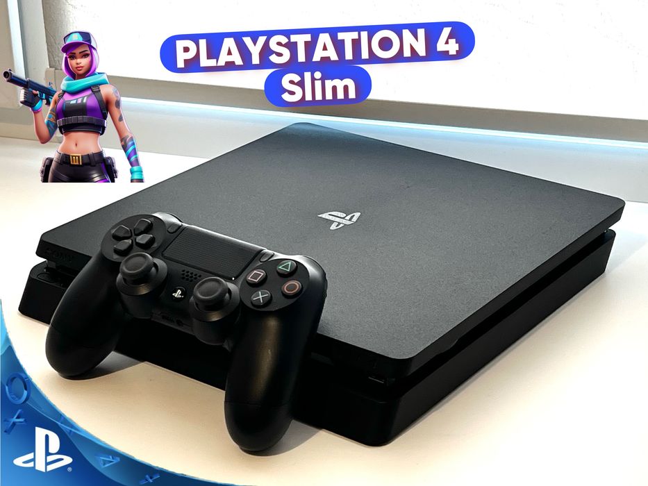 PS4 Slim  памʼять 500  Гб з підпискою на 12 місяців Deluxe 500 повноціних ігор