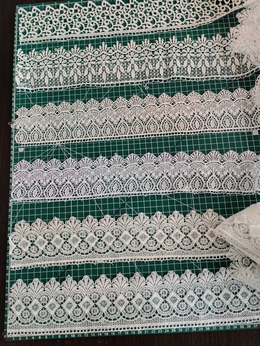 Мереживо кружево біле, айворі, сіре макраме