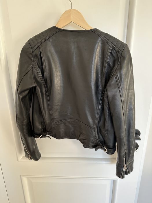 Skorzana kurtka Massimo Dutti