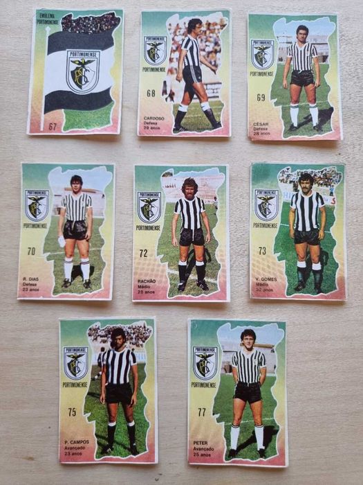 Cromos da equipa de futebol do Portimonense