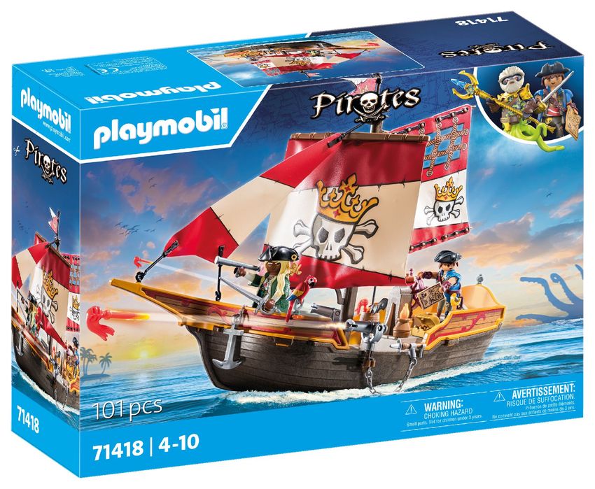 Playmobil Statek Piracki 71418. Nowy Produkt