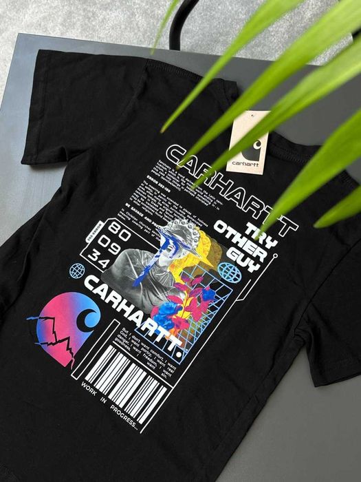 Футболка CARHARTT 404 (Черная • XS S M L XL XXL)