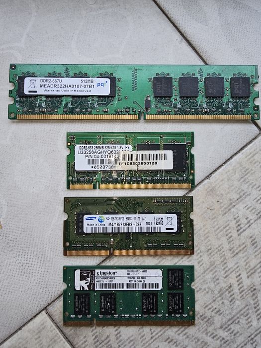 Опертивная память 256, 512, 1, 2 GB оперативка